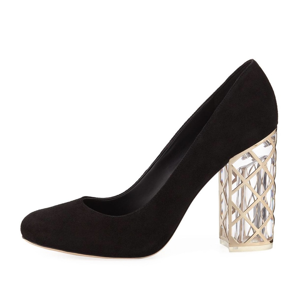 Karl Lagerfeld Saffron Chunky-Heel Pump
